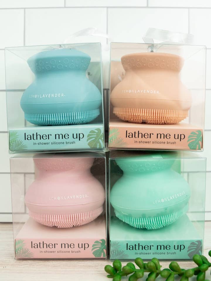 One Lather Me Up In-Shower Silicone Brush - SHIPS ASSORTED for wholesale by Wholesale Accessory Market