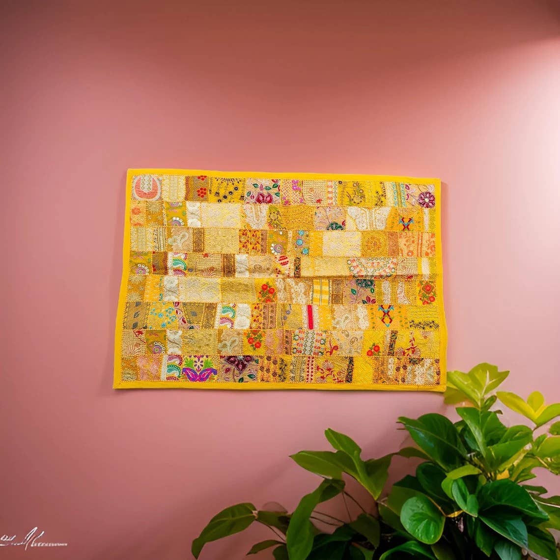 bhavnas boutique - Wholesale Tapestry/Textile - Indian Sari Patchwork Wall Hanging Tapestry Wall Decor Art0