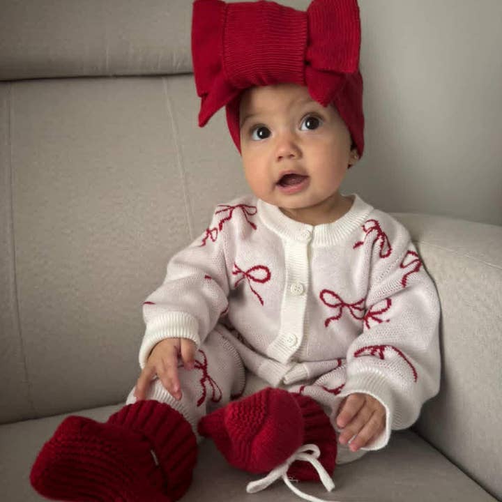 COMBINAISON LONGUE - NŒUDS ROUGES pour la vente par CG Lane Co