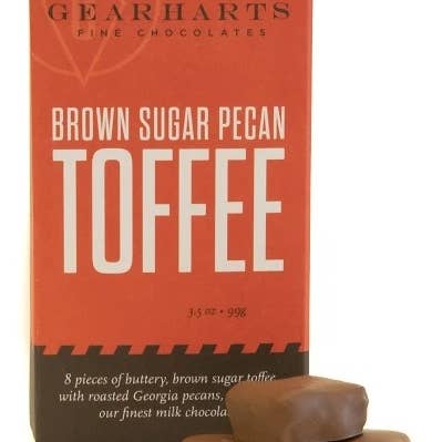 Brown Sugar Pecan Toffee for wholesale by Gearharts Fine Chocolates