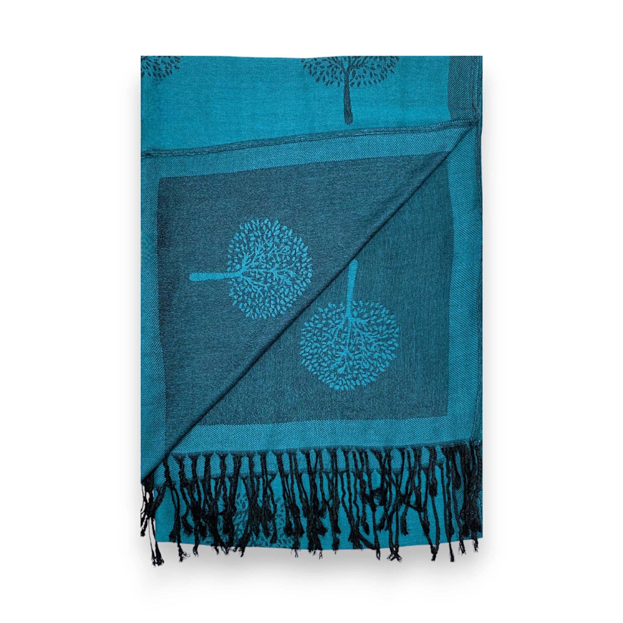 Lili Scarves (US Duty Free) – wholesale Scarf – Women's – Reversible Tree Print Pashmina Scarf11