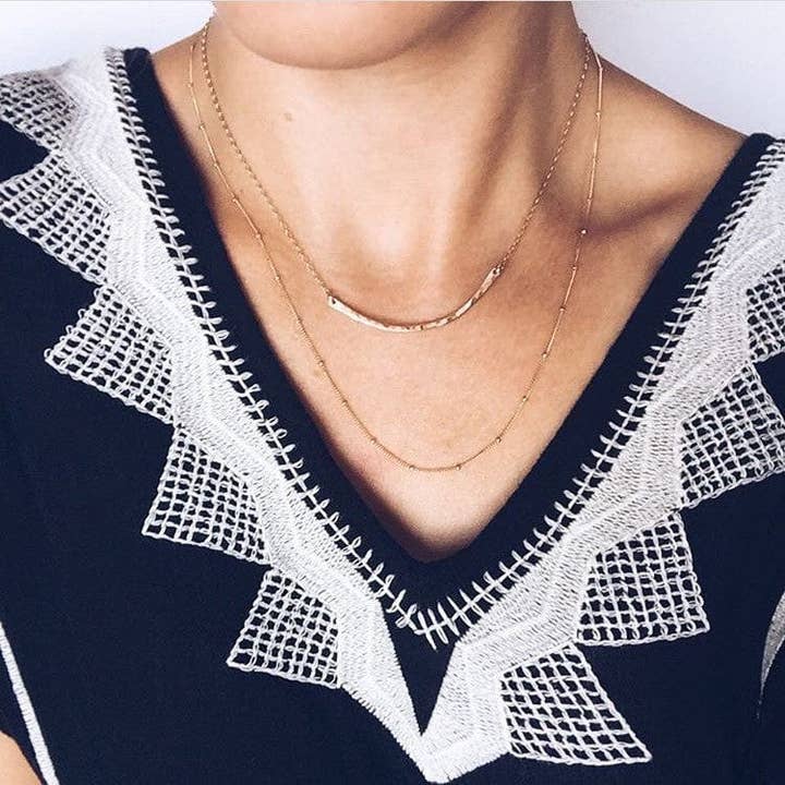 Made By Mary - Wholesale Link & Chain Necklace - Satellite Chain2