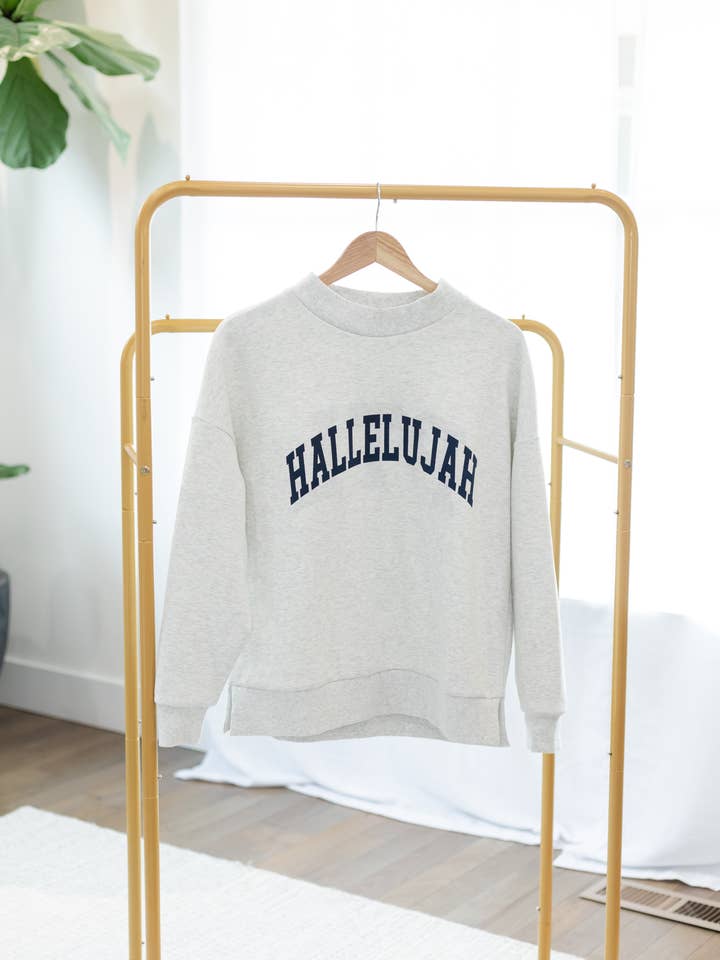 Reversible Sweatshirt, HALLELUJAH & PTL (PRAISE THE LORD) for wholesale by Word Warriors