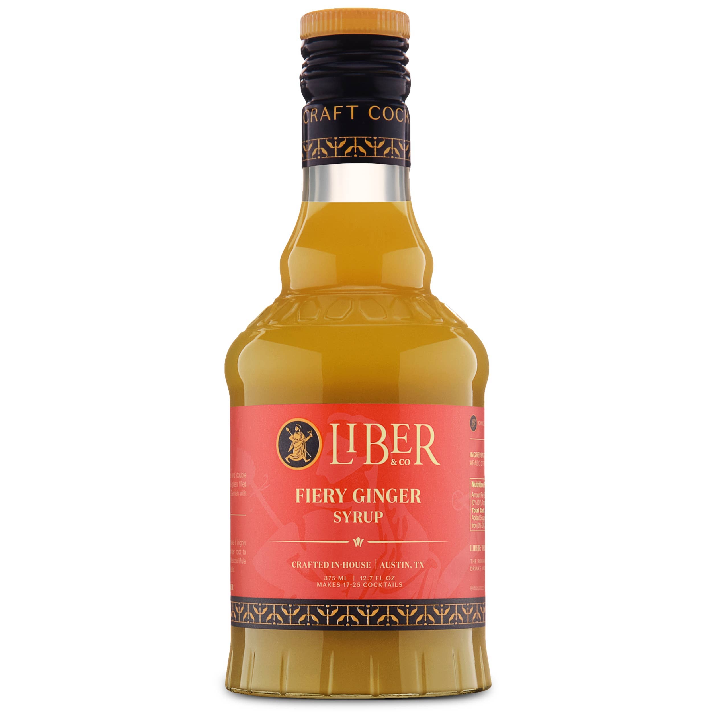 Liber & Co. - Wholesale Cocktail Mix/Syrup - Fiery Ginger Syrup3