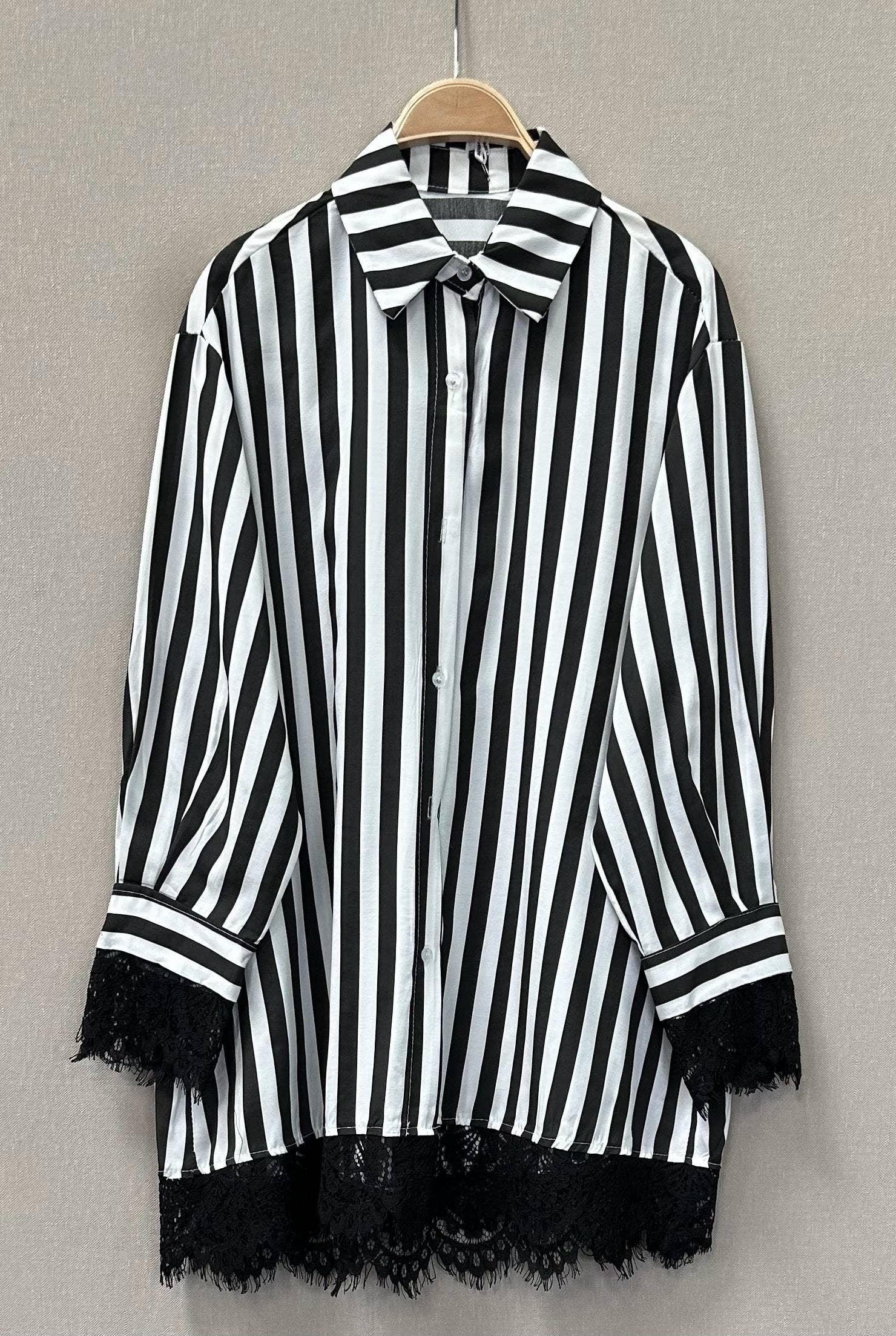 SWEET MAGIC MODA Y COMPLEMENTOS - Vente Chemise à col boutonné – femme - CHEMISE À RAYURES DIPLOMATIQUES0