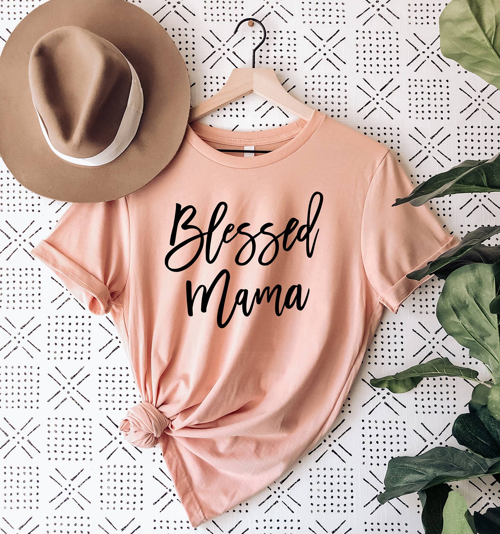 Zoe Creative Co - Wholesale Screen Printed T-Shirt - Women's - Blessed Mama Shirt Mom Life T-Shirt Mother's Day Mommy Tee6