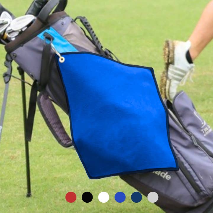 Small Microfiber Waffle Golf Towel: Corner Grommet & Hook for wholesale by Pro Towels