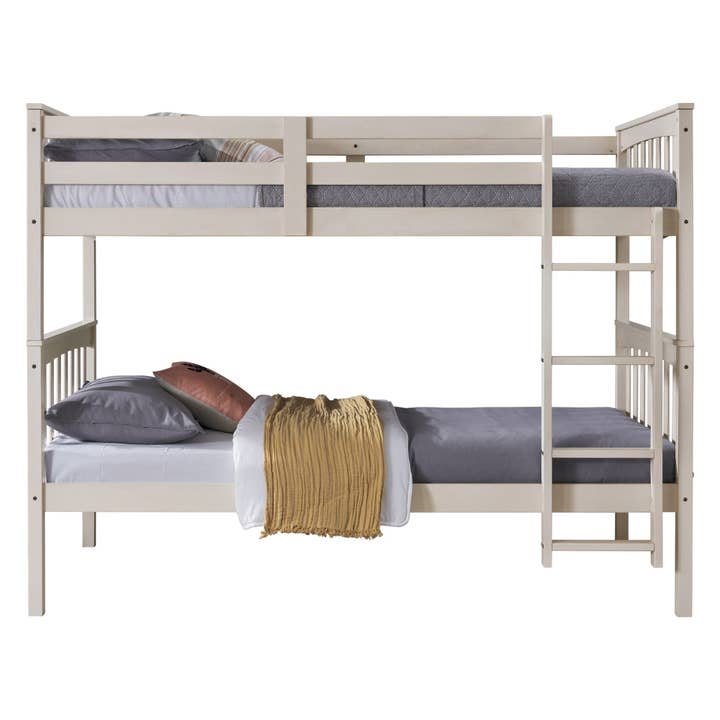 Home Design - Wholesale Bed - Kids & Baby - Home Design Ames Twin Over Twin Solid Wood Standard Bunk Bed Frame5