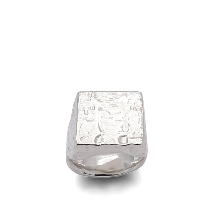 MOCA Jewellery - Wholesale Signet Ring - Textured Signet Ring3