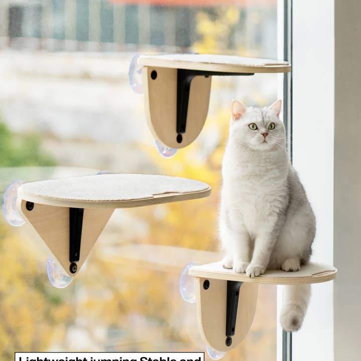 Robud & Mewoofun Official Store - Wholesale Pet Scratcher - Cat - MEWOOFUN Cotton Cat Window Bed Jumping Climbing Platform Cat8