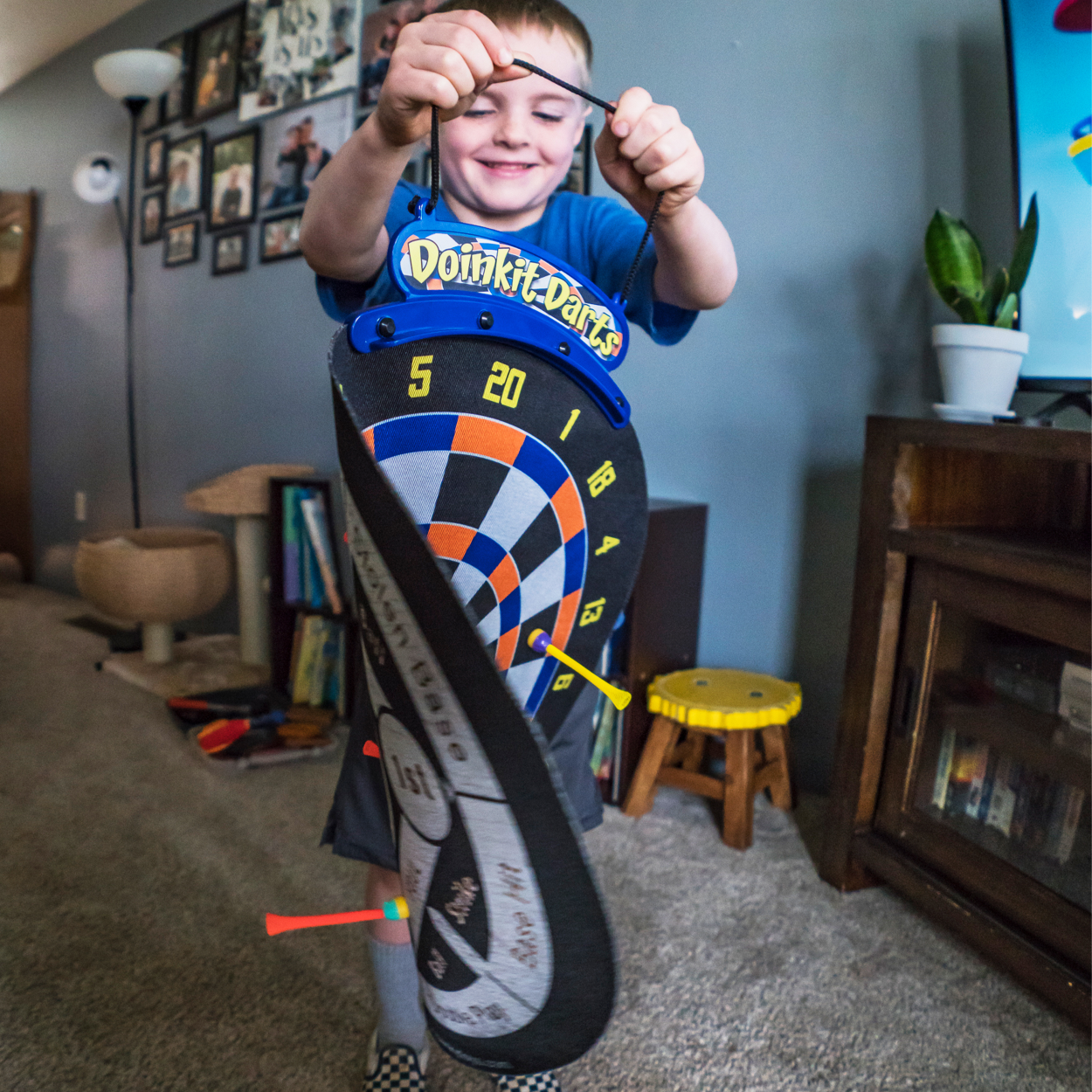 Marky Sparky Toys - Vente Jeu de sport – enfant et bébé - Doinkit® Darts Cible de Fléchettes Enroulable11