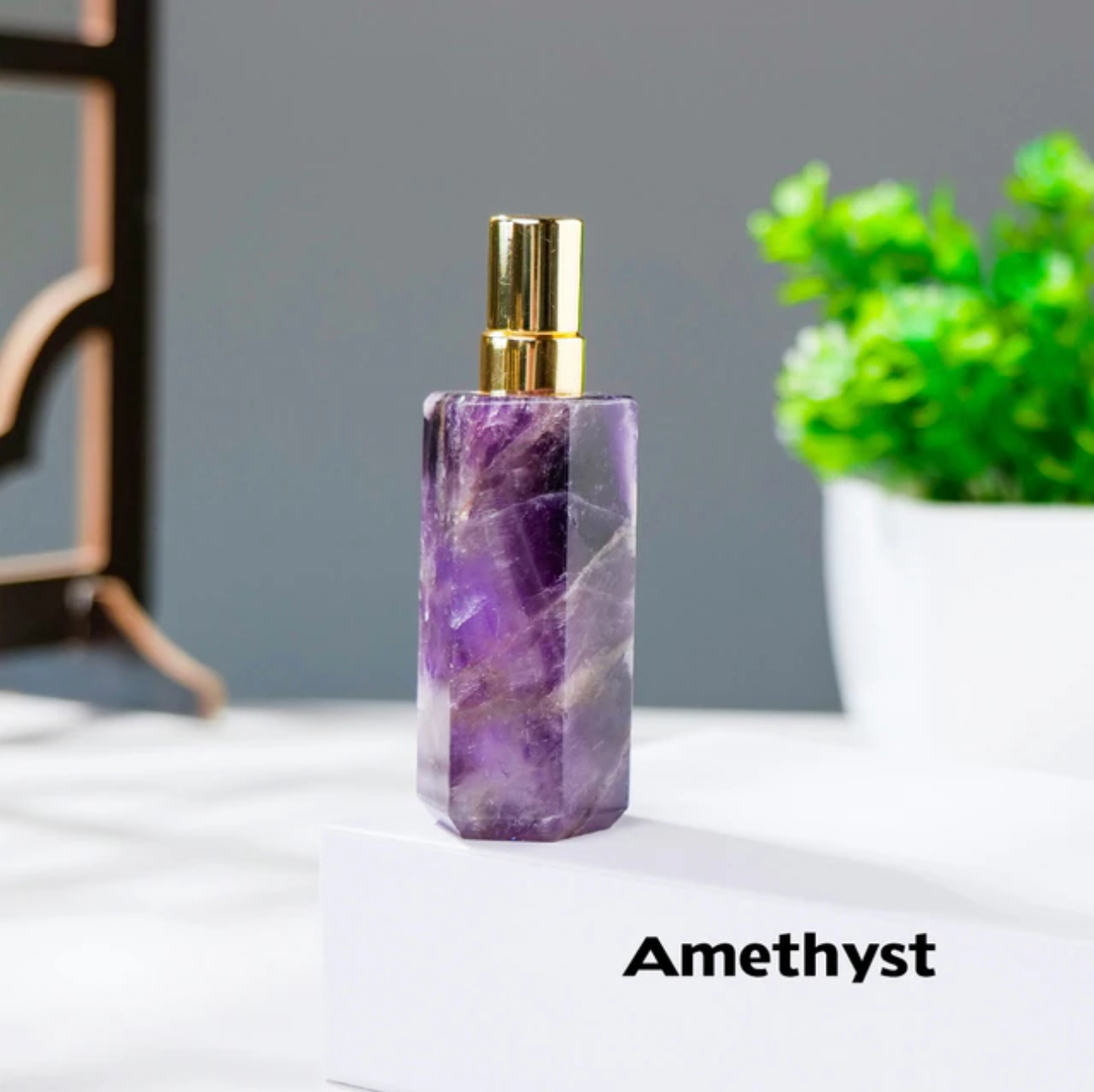 Crystolver (We Cover All Import Fees) - Wholesale Perfume/Eau de Toilette - Natural Crystals Gem Perfume Bottle2