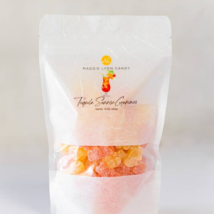 Maggie Lyon Chocolatiers - Wholesale Gummy - 10oz Tequila Sunrise Gummi Bears0