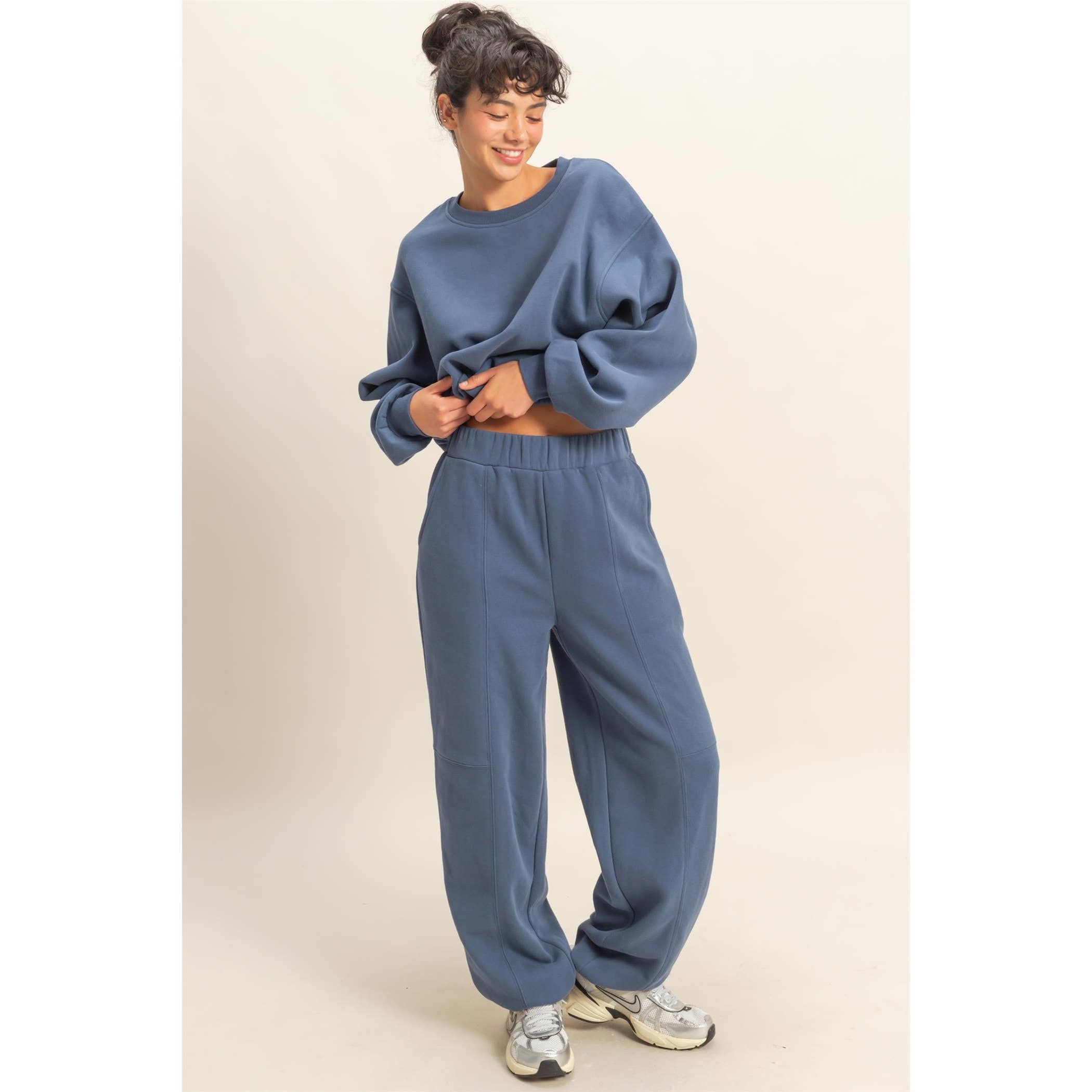 Double Zero - Vente Sweat-shirt – femme - Sweat-shirt court à ourlet élastique coupe décontractée28