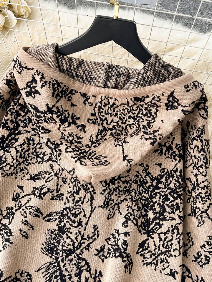 safistyle - Wholesale Lounge Set - Women's - Floral Drawstring Hoodie & Wide-Leg Pants Set5