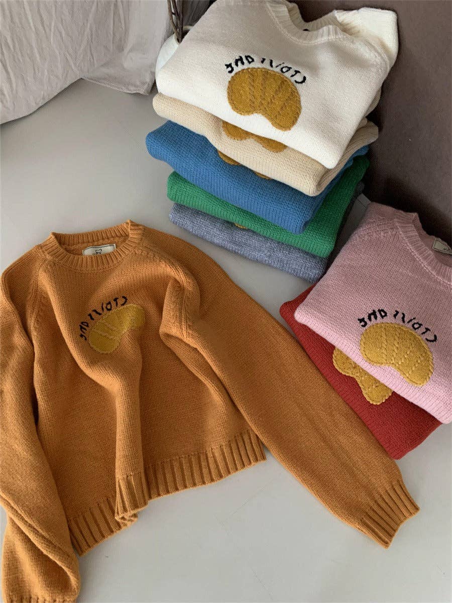 Marayn - Wholesale Knit Sweater - Women's - Cute Korean Style Cartoon Letter Knit Sweater40