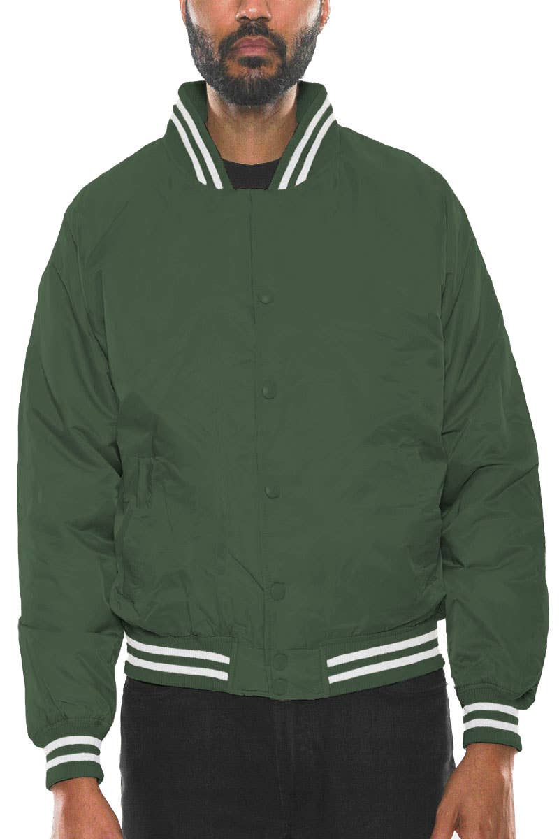 WEIV - Wholesale Windbreaker - Men's - Mens Polyester Varsity Windbreaker Jacket8