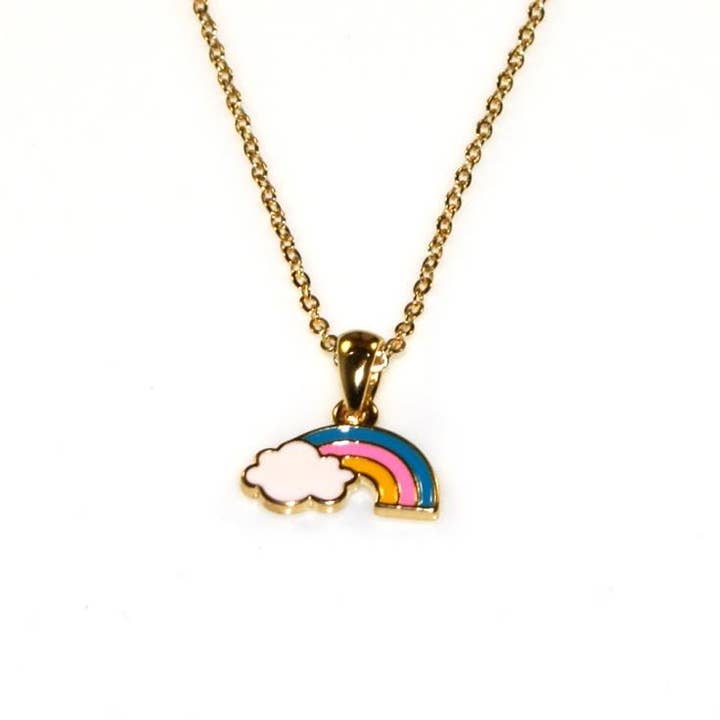 Collier arc-en-ciel - GGNL302 GOLD/MULTI pour la vente par Goody Gumdrops
