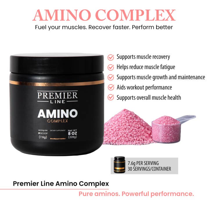 Amino Complex Supplement – Essential Amino Acids for Recovery & Performance for wholesale by Premier Line