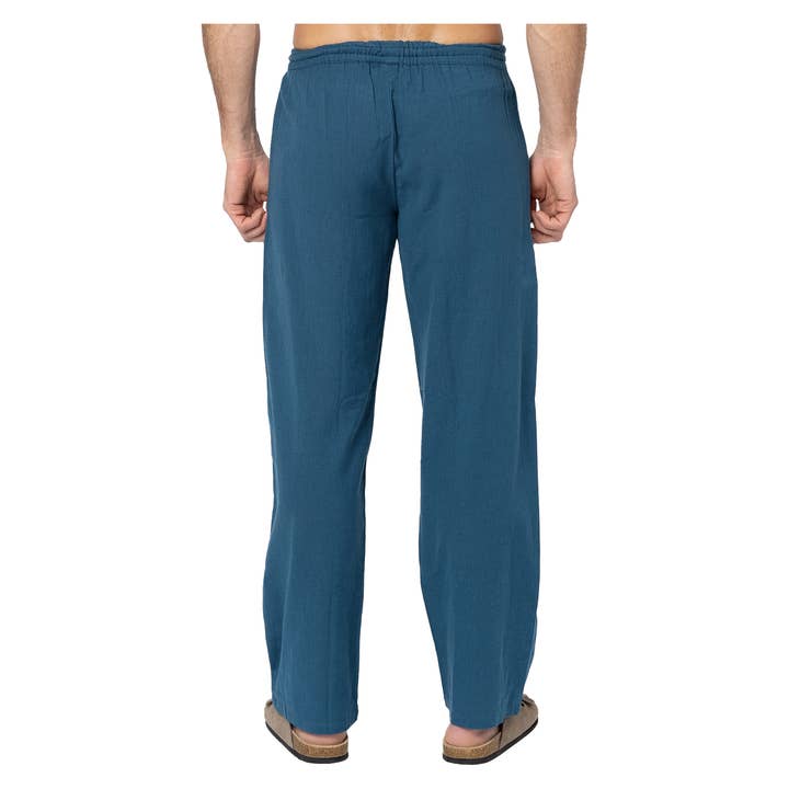 La Mano Boho - Wholesale Pants - Men's - MEN'S SUMMER LONG LINEN PANTS HPL0100K