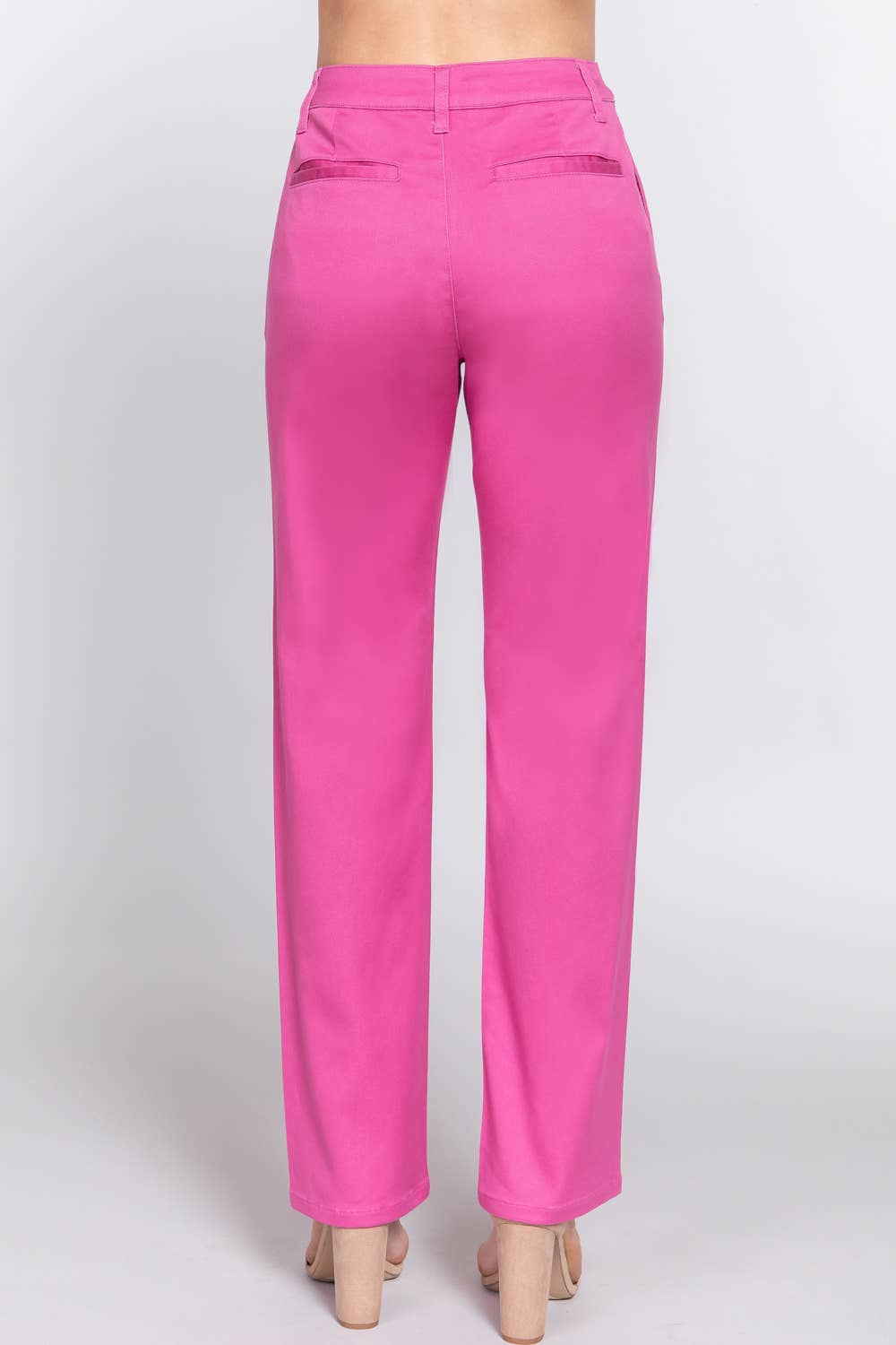 Active Basic | Active USA - Vendita all'ingrosso Pantalone - Donna - Pantaloni lunghi dritti in twill elasticizzato13