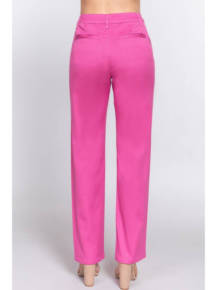 Active Basic | Active USA - Wholesale Pants – Women's - Straight Fit Twill Long Pants 21