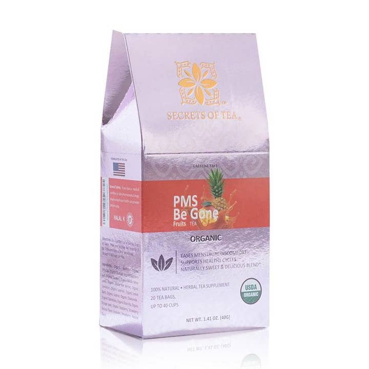 Secrets Of Tea - Wholesale Health/Detox Tea - Secrets Of Tea PCOS & PMS Be Gone Tea Support for Women - Symptom Relief, Mood, Acne, Skin darkens, and Menstrual Pain.