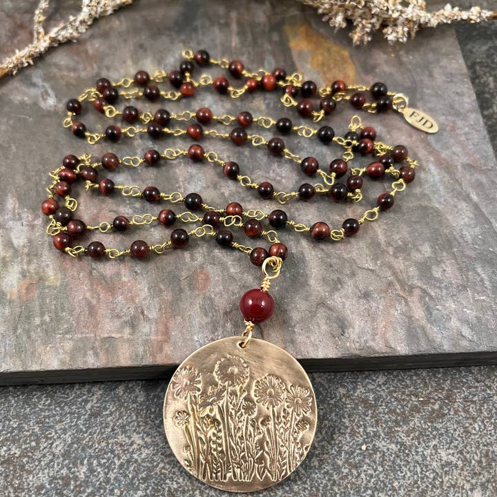 Brynn - Daisy Long Necklace for wholesale by Felicity Jewelry Designs