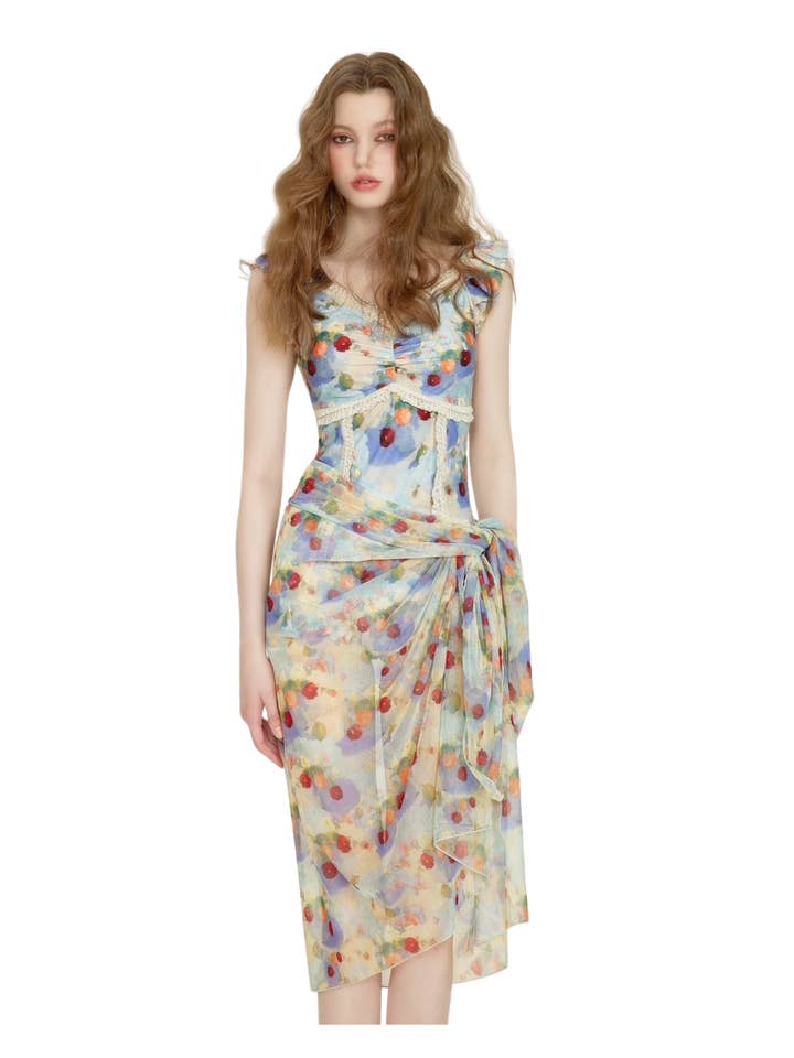 Multi Colored Sunberry Bloom Mommy & Me Set for wholesale on Faire14