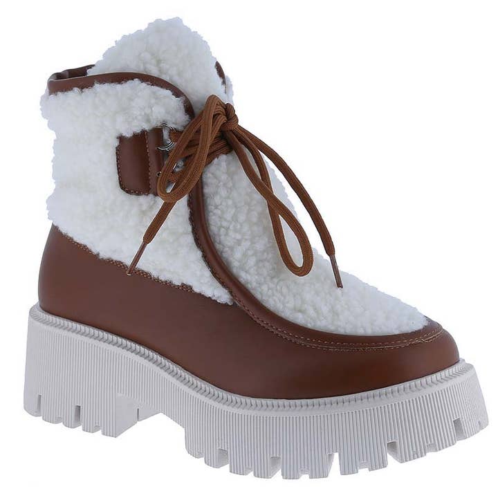 Mars Sky Shoes Wholesale - Wholesale Combat/Military Boots - Women's - Weeboo COMBAT-1 Women Lug Chunky Heel Sole Fleece Winter Snow Boots-12 Pairs Pack-26.75/Pair1