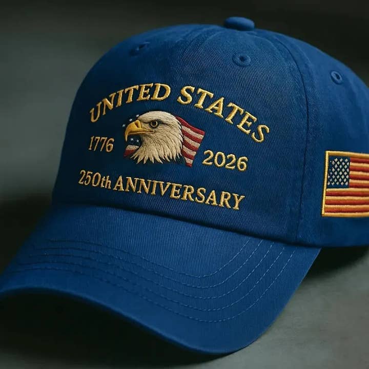 Serenity Collective - Wholesale Baseball Cap - Unisex - 250th Anniversary Embroidered Eagle Baseball Cap4