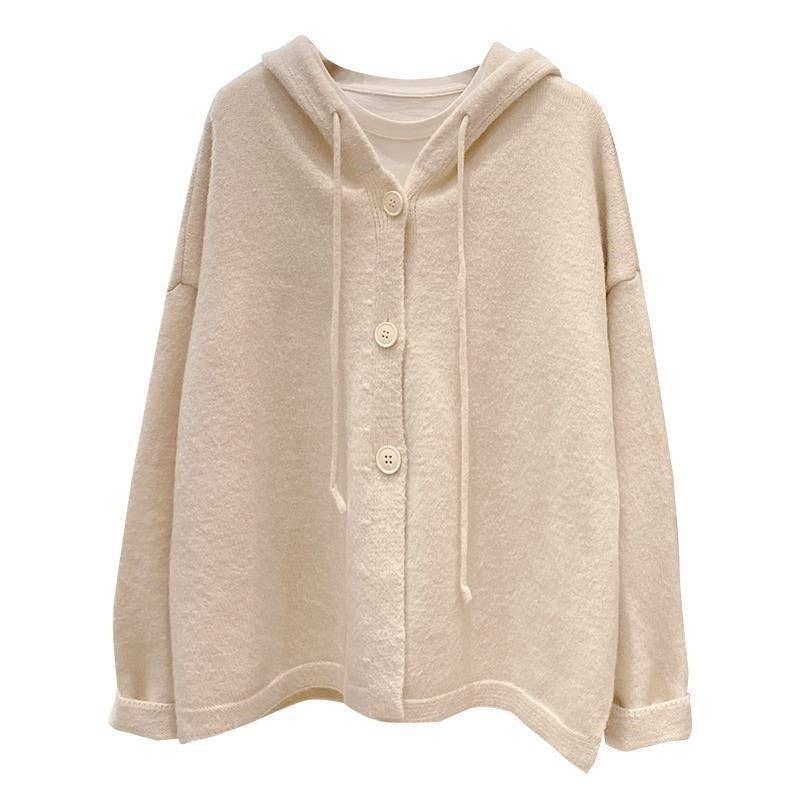 ShieldChic - Vendita all'ingrosso Cardigan - Donna - Cardigan a Maglia con Cappuccio da Donna Corto per la Primavera5