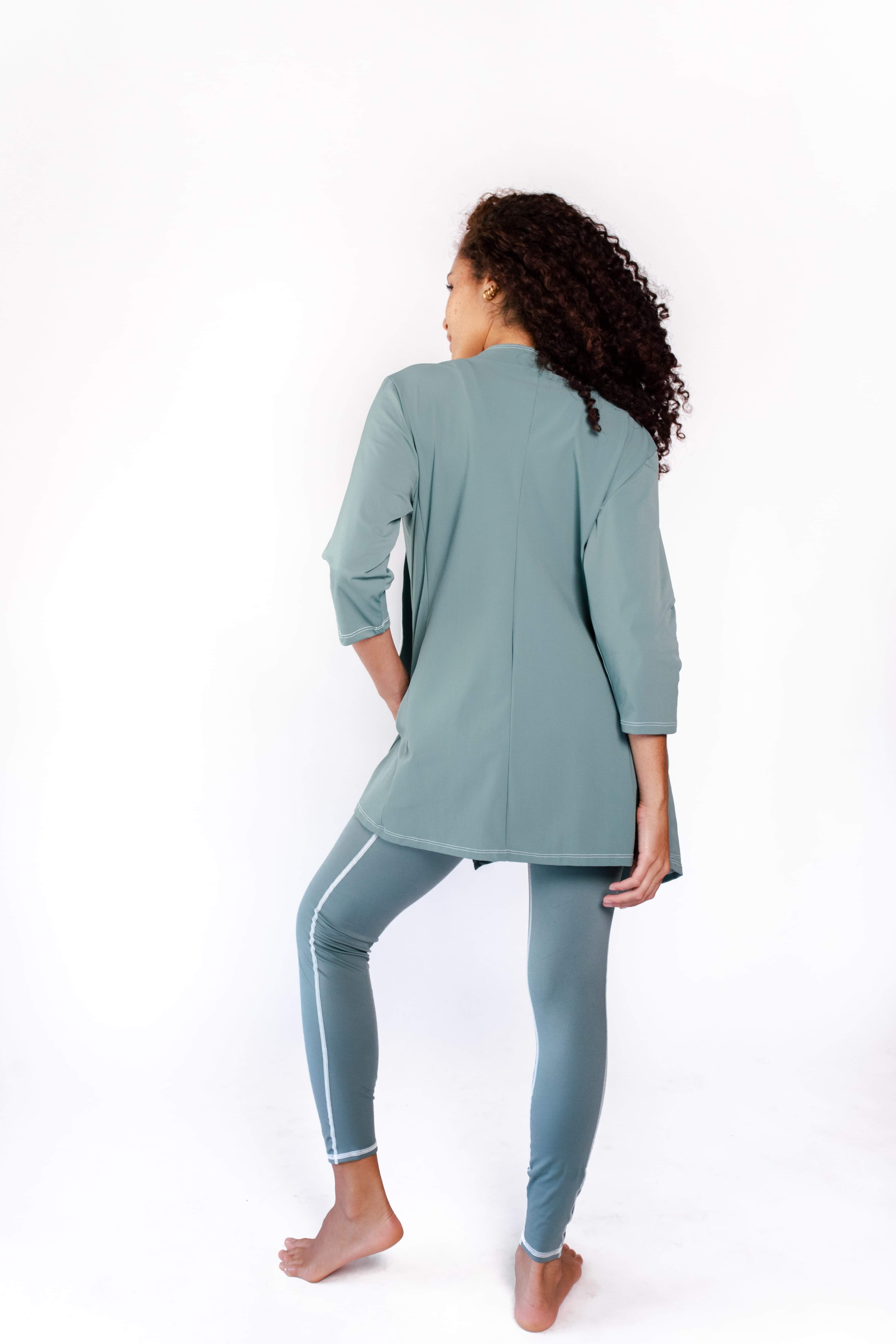 Yoga Democracy - Venta al por mayor Chaqueta - Mujer - Chaqueta Roam Free en verde salvia4