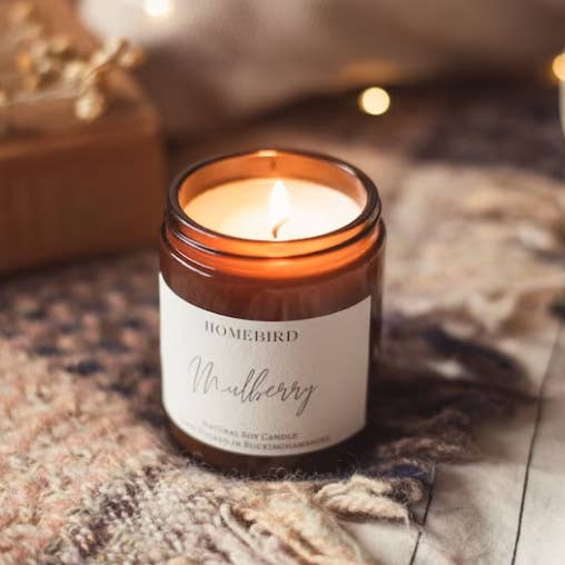Mulberry - Naturligt sojavokslys for engroshandel hos Homebird Candle Co.