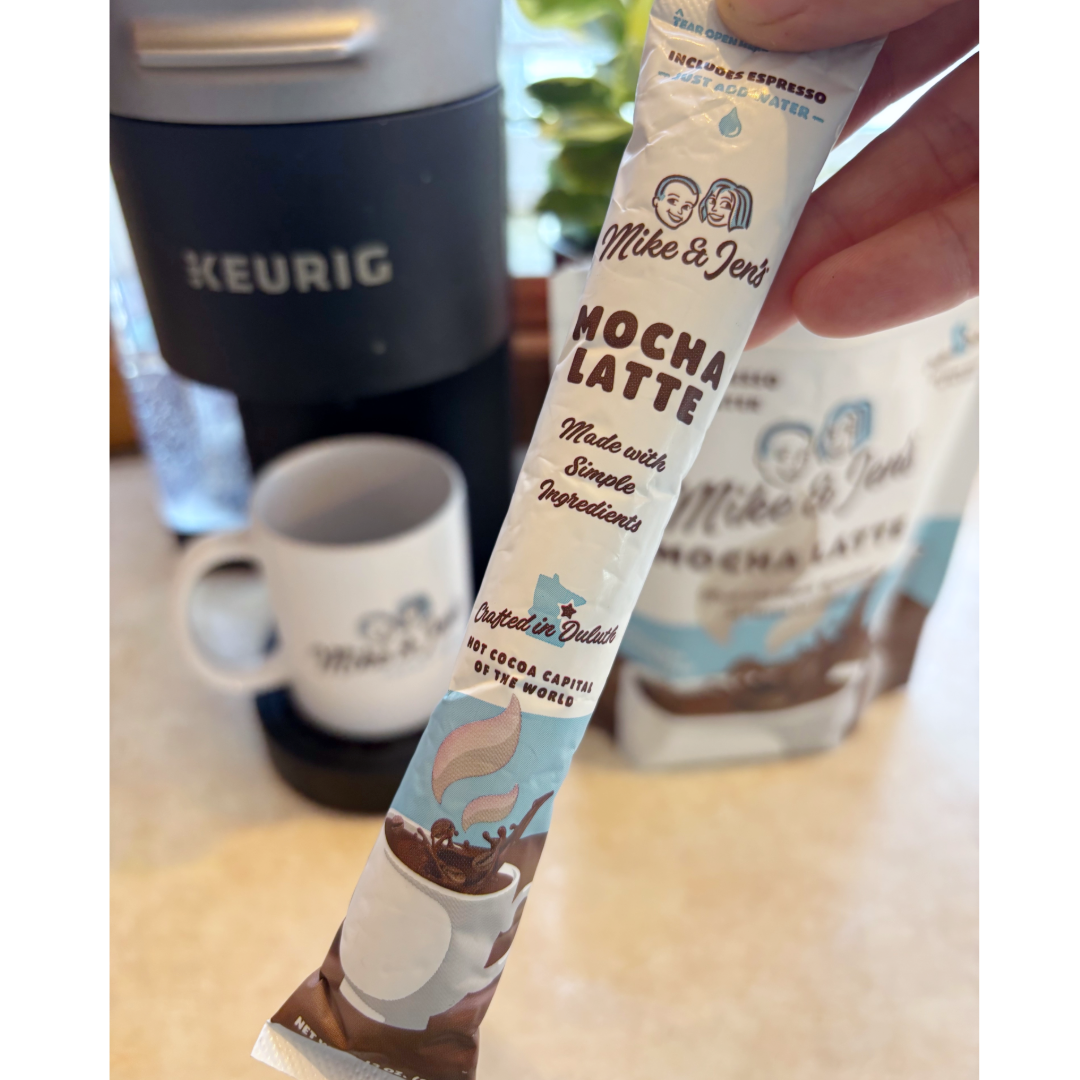 Mike and Jen's Hot Cocoa - Wholesale Hot Cocoa Mix/Kit - Mike and Jen's Mocha Latte Sticks – (1.13 oz each)1