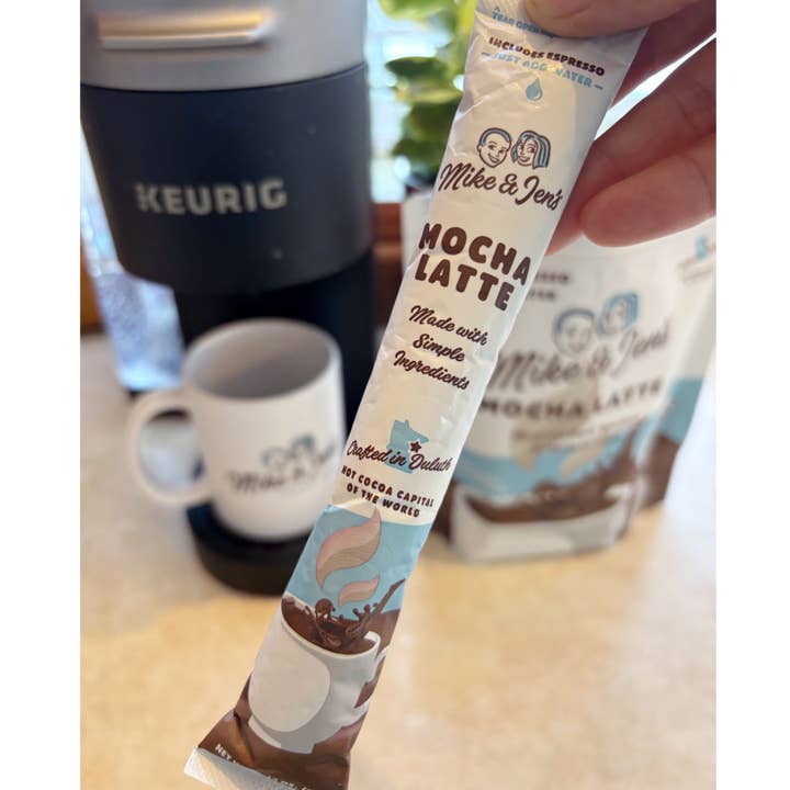 Mike and Jen's Hot Cocoa - Wholesale Hot Cocoa Mix/Kit - Mike and Jen's Mocha Latte Sticks – (1.13 oz each)1