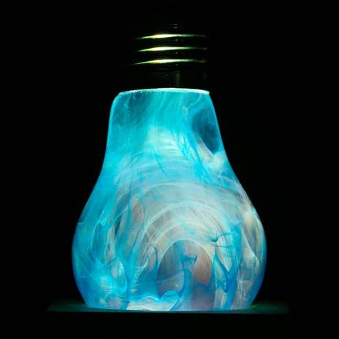 Handmade EP LIGHT Memory Resin Led Bulb for wholesale by EP Design Lab