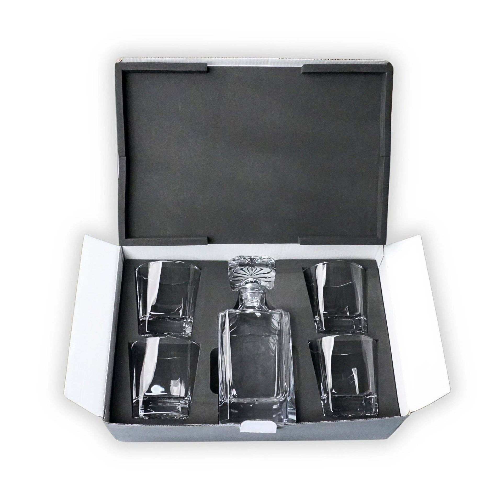 MakerFlo - Wholesale Decanter - 4 Glass Decanter Set