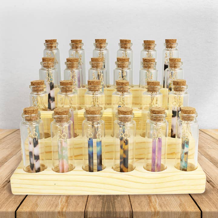 ZAD - Wholesale Dangle Earrings - Bottled Resin Earring Program - 36 pcs