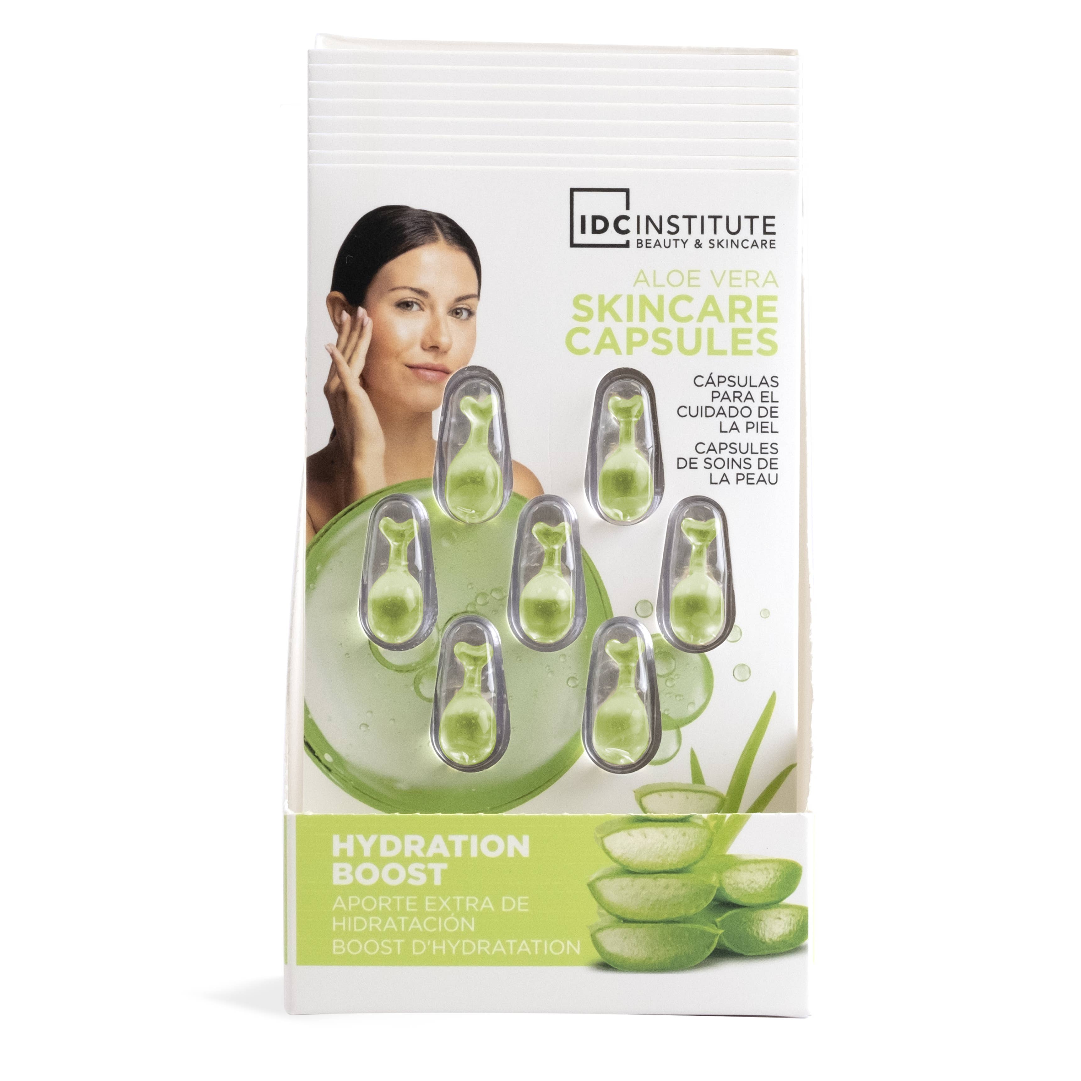 Aquarius Cosmetic SLU - Wholesale Skincare Face Mask - IDC NATURAL ELEMENTS ALOE VERA SKINCARE CAPSULES3