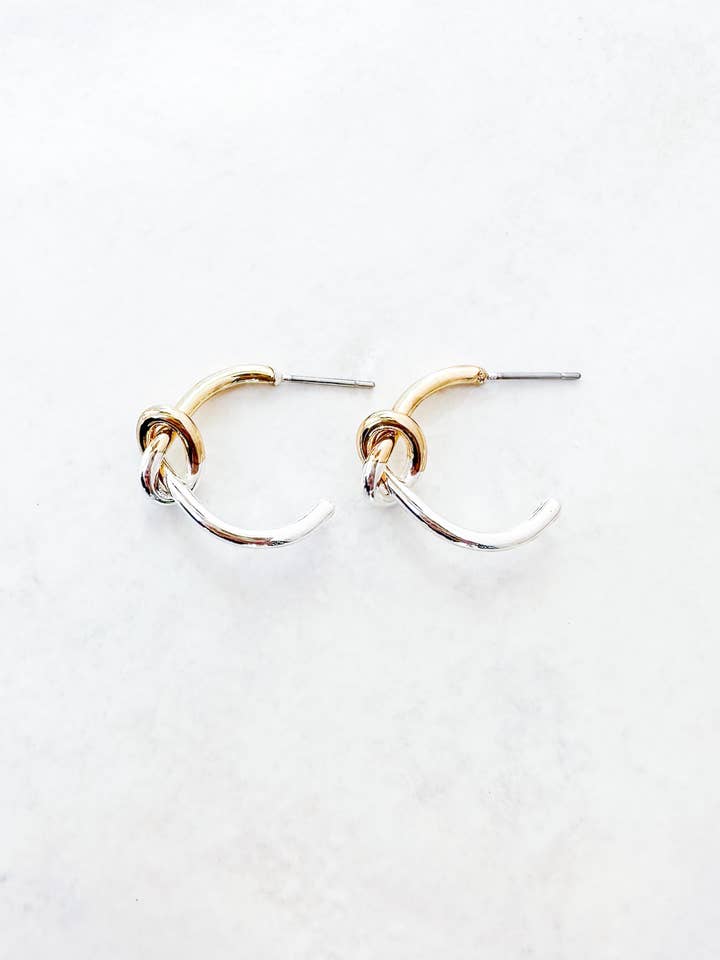 Dusk Knot Earrings for wholesale by Dos Femmes