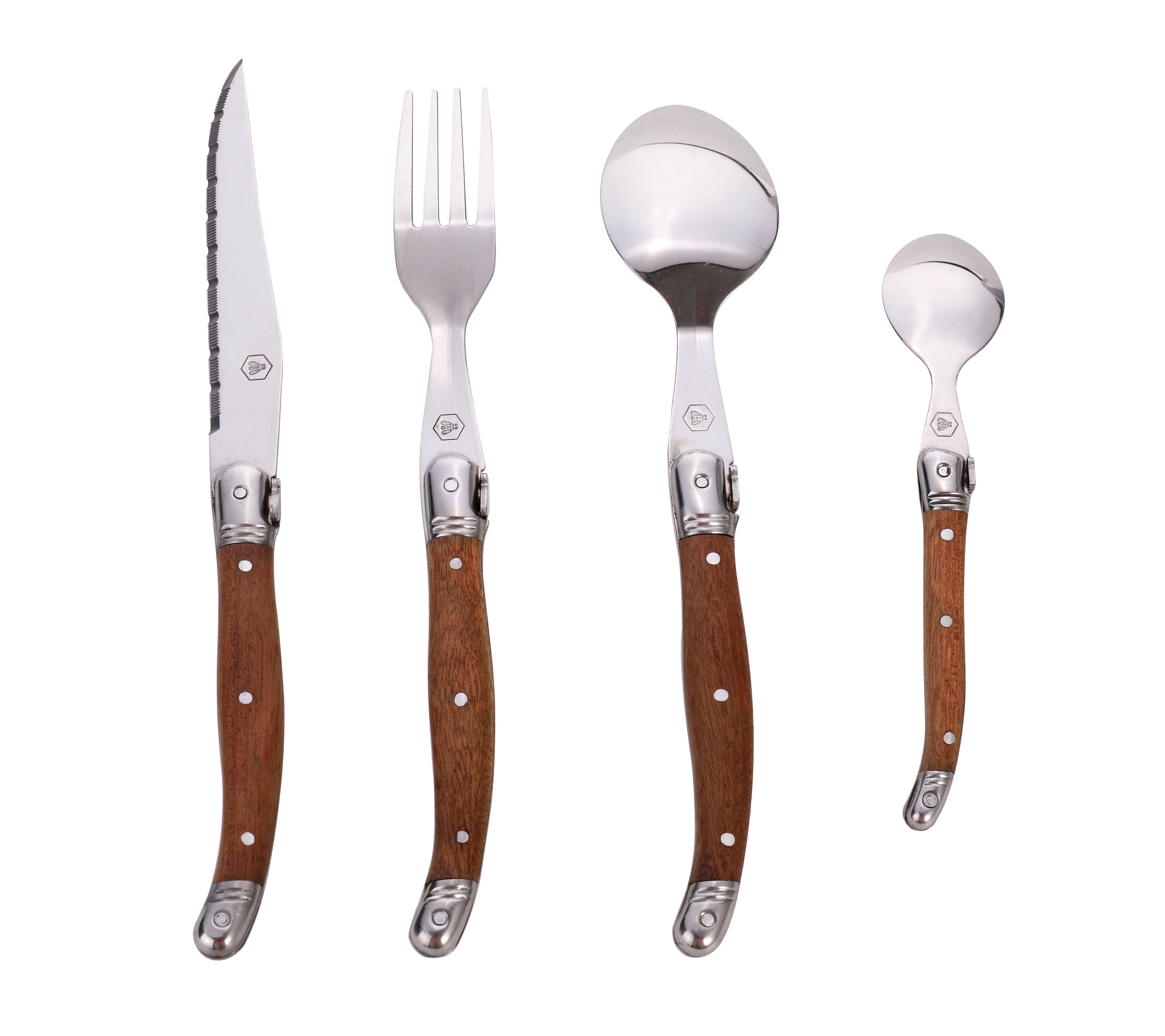 Laguiole - Wholesale Assorted Cutlery Set - Laguiole 48-piece cutlery set sapele2