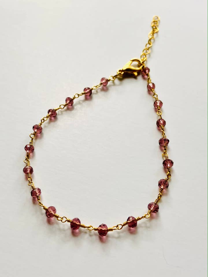 Gemstone Necklaces & Bracelets - Garnet Quartz for wholesale by Maya Joy in the World