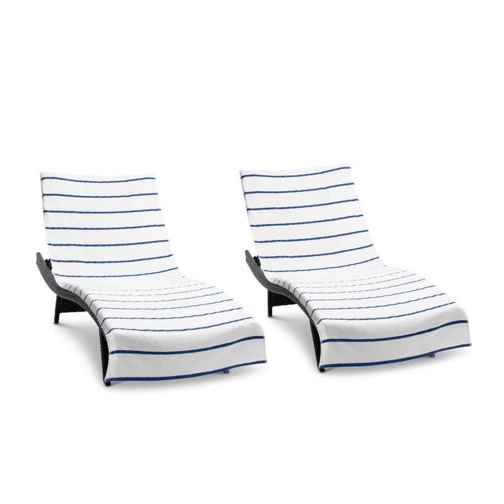 Arkwright Home - Wholesale Beach Towel - 2 Pack of Chaise Lounge Chair Towels, Fitted Pocket10
