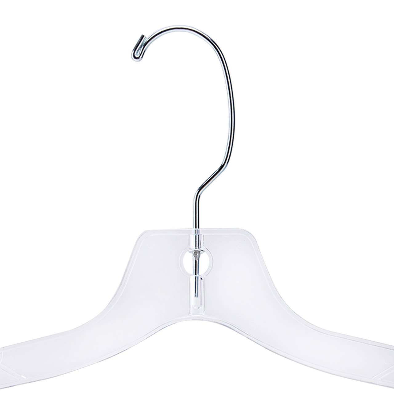 Store Supply Warehouse - Wholesale Clothes Hangers - 17" Heavy Weight Clear Plastic Dress Hangers - Case of 1004