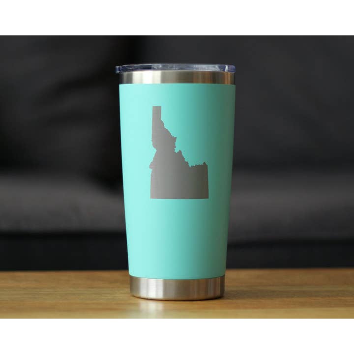 bevvee - Wholesale Insulated Mug/Tumbler - Idaho Outline Insulated Travel Tumbler - Idahoans Gifts1