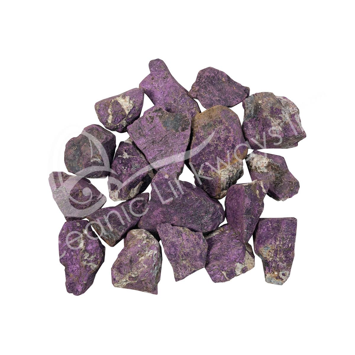 Oceanic Linkways Inc - Wholesale Spiritual Stone/Crystal - ROUGH - PURPURITE 1.25-2" (KG)
