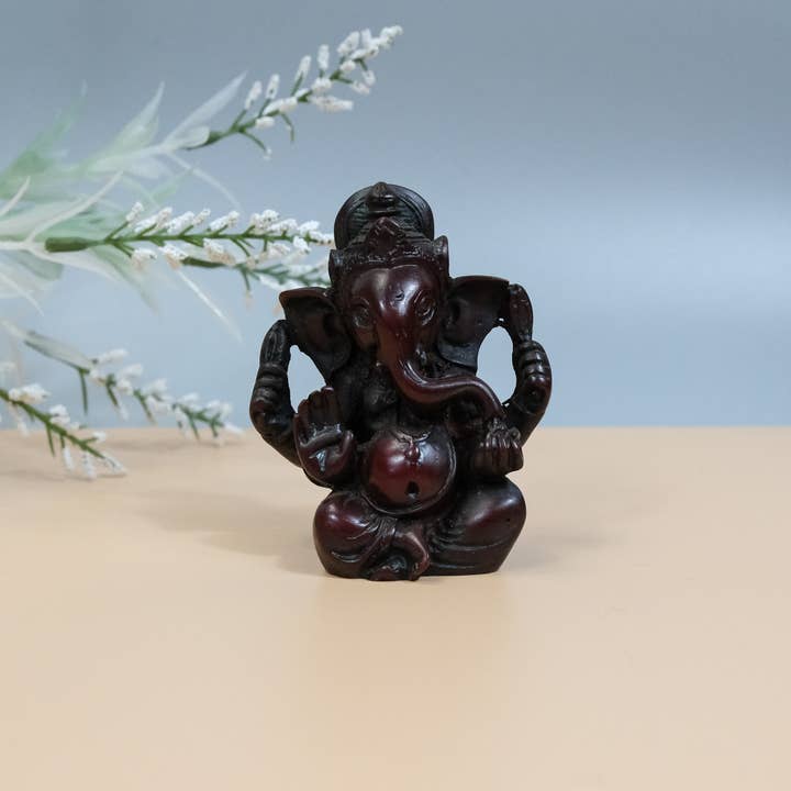 Karma Nepal Crafts – wholesale Sculpture – Handmade Small Ganesh Statue; Hindu Diety of Good Luck 2
