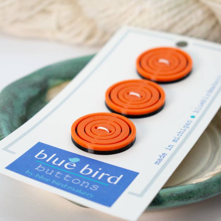 Blue Bird Makery - Wholesale Sewing Button/Snap - 25mm Circles Buttons3
