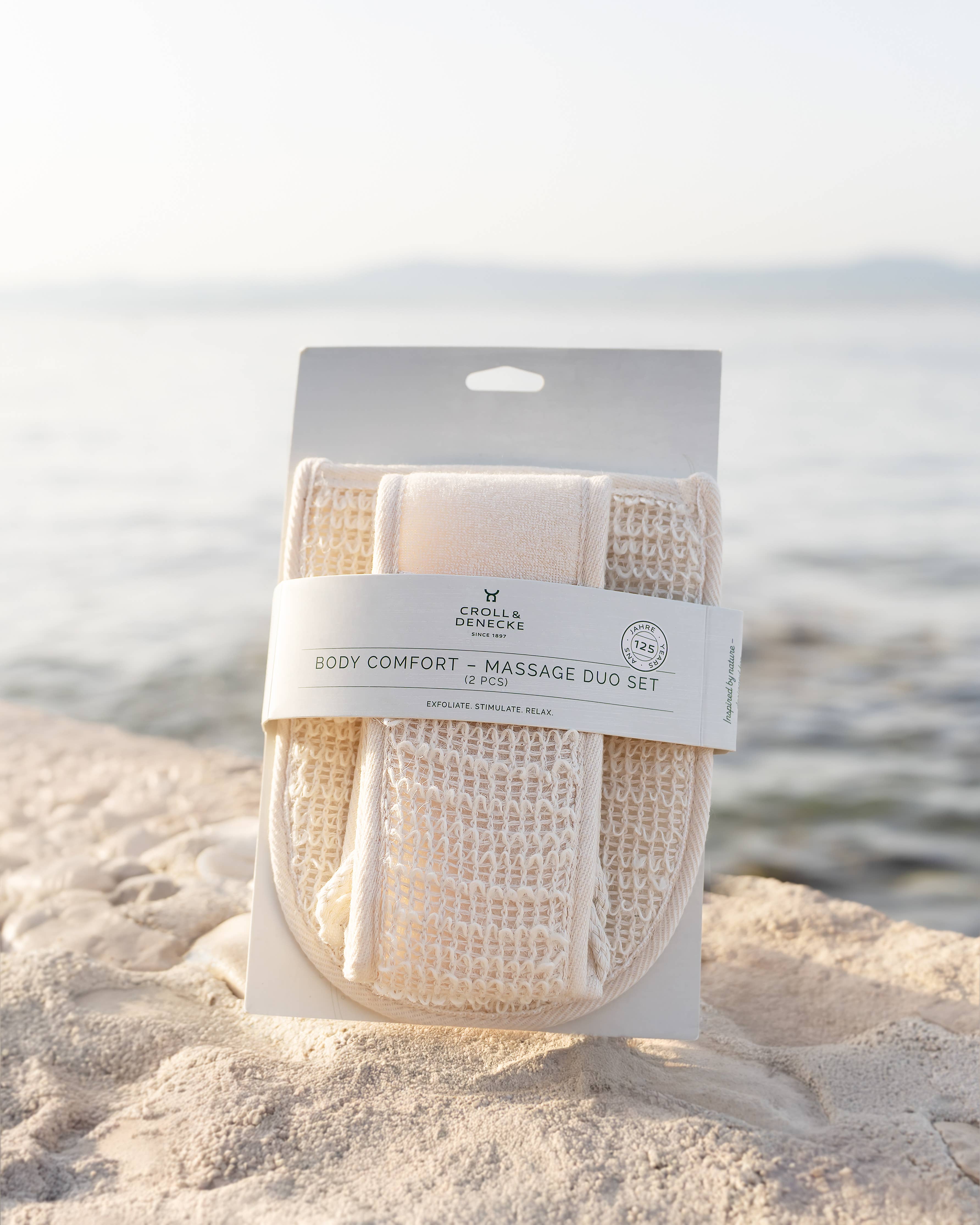 Croll & Denecke - Wholesale Massage Set - Body Comfort – Massage Duo Set Glove and Strap for Shower2